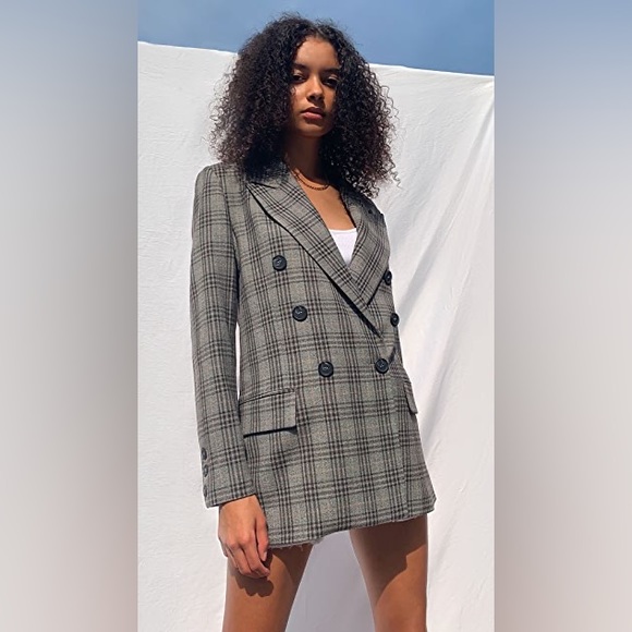 Free People Ashby Blazer in Black Combo - Picture 4 of 11